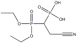 (2-Cyanoethane-1,1-diyl)bis(phosphonic acid diethyl) ester Struktur