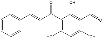 3'-Formyl-2',4',6'-trihydroxychalcone Struktur