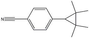 4-(2,2,3,3-Tetramethylcyclopropyl)benzonitrile Struktur