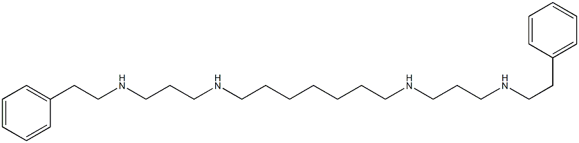 N,N'-Bis[3-[(2-phenylethyl)amino]propyl]-1,7-heptanediamine Struktur