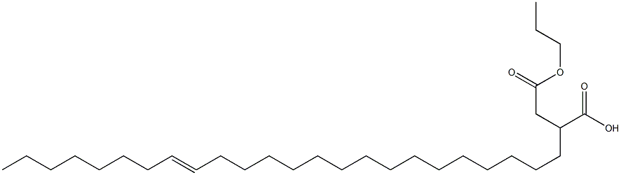 2-(16-Tetracosenyl)succinic acid 1-hydrogen 4-propyl ester Struktur