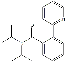 N,N-ジイソプロピル-2-(2-ピリジル)ベンズアミド 化學(xué)構(gòu)造式