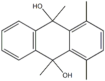 1,4,9,10-Tetramethyl-9,10-dihydroanthracene-9,10-diol Struktur