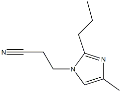 1-(2-Cyanoethyl)-4-methyl-2-propyl-1H-imidazole Struktur