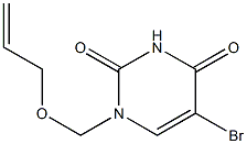 1-(2-Propenyloxymethyl)-5-bromouracil Struktur