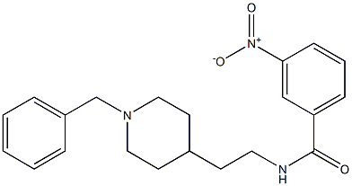 N-[2-(1-Benzyl-4-piperidinyl)ethyl]-3-nitrobenzamide Struktur