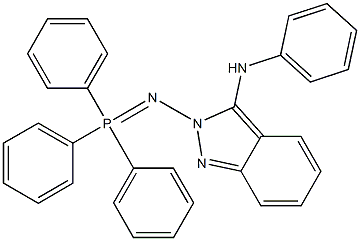 3-Phenylamino-2-[triphenylphosphoranylideneamino]-2H-indazole Struktur