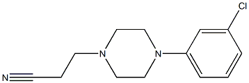 4-(3-Chlorophenyl)-1-piperazinepropanenitrile Struktur