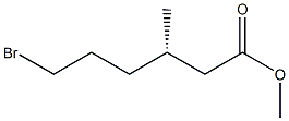 [S,(-)]-6-Bromo-3-methylhexanoic acid methyl ester Struktur