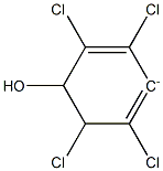 2,3,5,6-Tetrachlorophenol anion Struktur