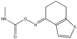 4,5,6,7-Tetrahydro-4-(methylaminocarbonyloxyimino)benzo[b]thiophene Struktur