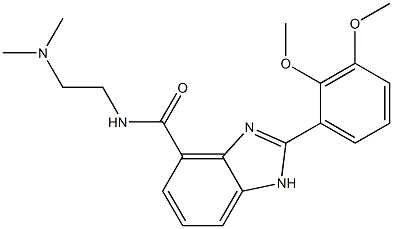 2-(2,3-Dimethoxyphenyl)-N-[2-(dimethylamino)ethyl]-1H-benzimidazole-4-carboxamide Struktur