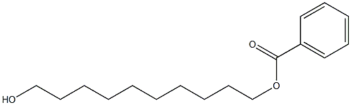 Benzoic acid 10-hydroxydecyl ester Struktur