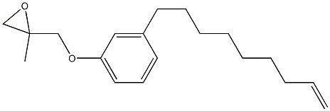 3-(8-Nonenyl)phenyl 2-methylglycidyl ether Struktur