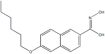 6-Hexyloxynaphthalene-2-carbohydroximic acid Struktur