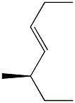 [R,(+)]-5-Methyl-3-heptene Struktur