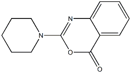 2-Piperidino-4H-3,1-benzoxazin-4-one Struktur