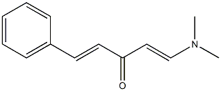 (1E,4E)-5-Phenyl-1-(dimethylamino)-1,4-pentadien-3-one Struktur