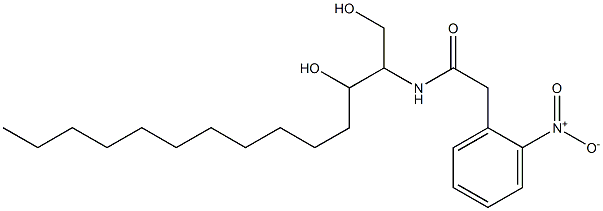 N-[2-Hydroxy-1-(hydroxymethyl)tridecyl]-2-nitrobenzeneacetamide Struktur