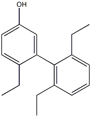 4-Ethyl-3-(2,6-diethylphenyl)phenol Struktur