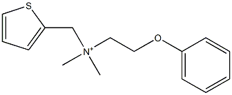 N,N-Dimethyl-N-(2-phenoxyethyl)-2-thiophenemethanaminium Struktur