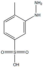 3-Hydrazino-4-methylbenzenesulfonic acid Struktur