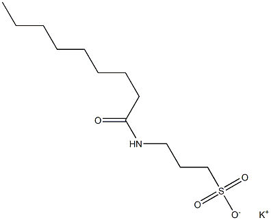 3-Nonanoylamino-1-propanesulfonic acid potassium salt Struktur