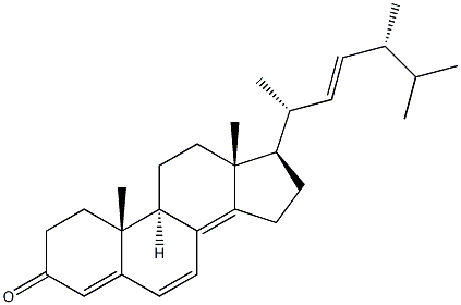 (22E)-Ergosta-4,6,8(14),22-tetren-3-one Struktur