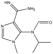 1-Methyl-5-[formyl(isopropyl)amino]-1H-imidazole-4-carboxamidine Struktur