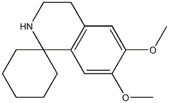 6,7-Dimethoxy-3,4-dihydrospiro[isoquinoline-1(2H),1'-cyclohexane] Struktur