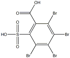 2,3,4,5-Tetrabromo-6-sulfobenzoic acid Struktur