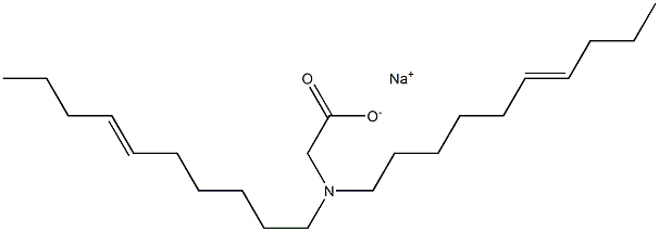 N,N-Di(6-decenyl)glycine sodium salt Struktur