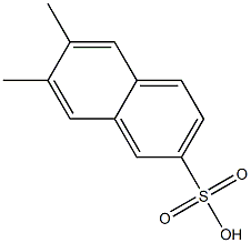 6,7-Dimethyl-2-naphthalenesulfonic acid Struktur