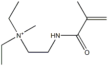 N,N-Diethyl-N-methyl-2-(2-methyl-1-oxo-2-propenylamino)ethanaminium Struktur