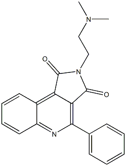 2-[2-(Dimethylamino)ethyl]-4-phenyl-2H-pyrrolo[3,4-c]quinoline-1,3-dione Struktur