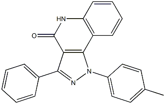 1-(4-Methylphenyl)-3-phenyl-1H-pyrazolo[4,3-c]quinolin-4(5H)-one Struktur