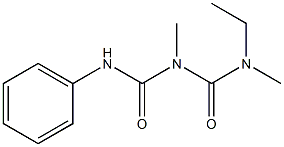 1-(Phenyl)-3-methyl-5-methyl-5-ethylbiuret Struktur