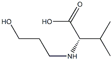 N-(3-Hydroxypropyl)-L-valine Struktur