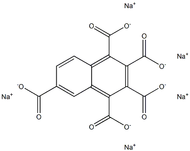 1,2,3,4,6-Naphthalenepentacarboxylic acid pentasodium salt Struktur