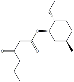 3-オキソヘキサン酸(1R,3R,4S)-p-メンタ-3-イル 化學(xué)構(gòu)造式