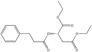 [S,(-)]-2-[(3-Phenylpropionyl)oxy]succinic acid diethyl ester Struktur