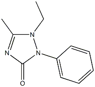 1-Ethyl-5-methyl-2-phenyl-1,2-dihydro-3H-1,2,4-triazol-3-one Struktur