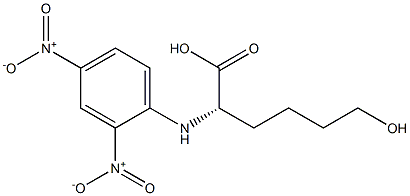 [S,(-)]-6-Hydroxy-2-(2,4-dinitroanilino)hexanoic acid Struktur