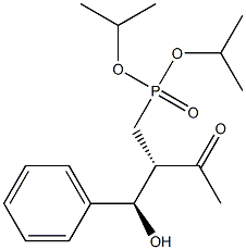 [(2S,3R)-2-Acetyl-3-hydroxy-3-phenylpropyl]phosphonic acid diisopropyl ester Struktur