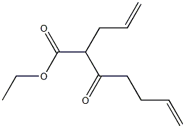 2-(2-Propenyl)-3-oxo-6-heptenoic acid ethyl ester Struktur