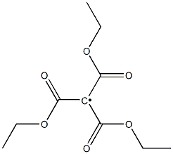 Tris(ethoxycarbonyl)methyl radical Struktur