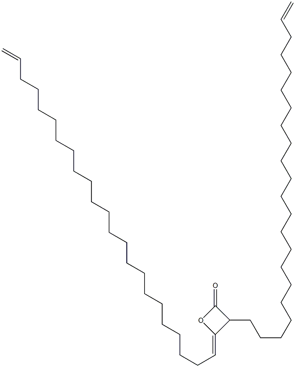 3-(21-Docosenyl)-4-(22-tricosen-1-ylidene)oxetan-2-one Struktur