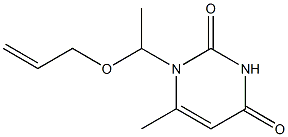 1-[1-(2-Propenyloxy)ethyl]-6-methyluracil Struktur