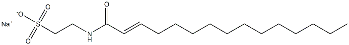 N-(2-Pentadecenoyl)taurine sodium salt Struktur