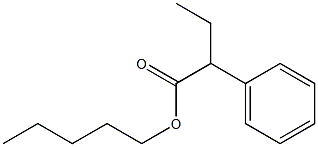 2-Phenylbutanoic acid pentyl ester Struktur